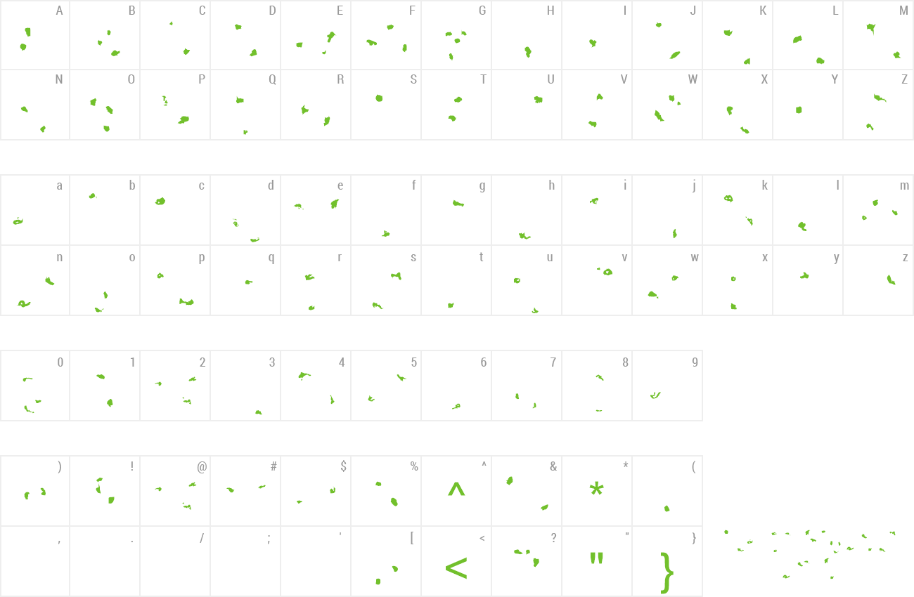 Font TOXIN-SPOTS preview