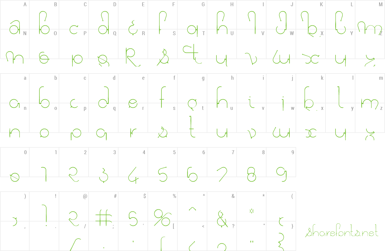 Font VisionMKG preview
