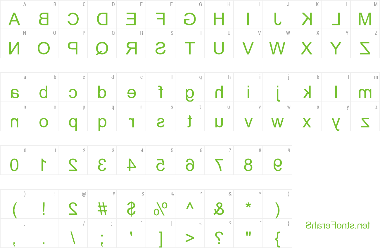 Font Zone23_HelveticaFlip preview