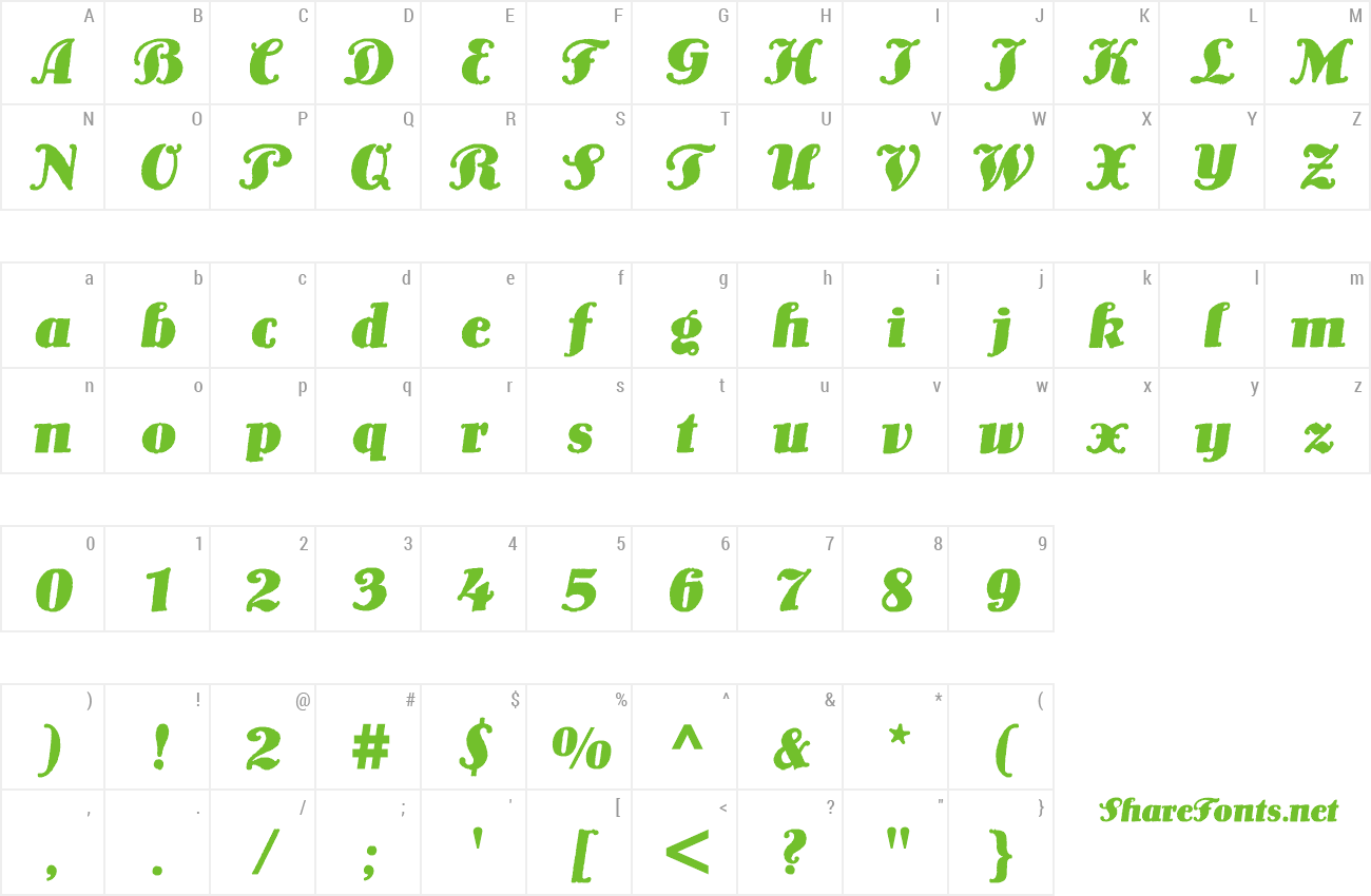 Font Lo-Type BQ preview