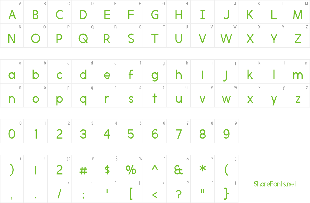 Font Morning Type preview