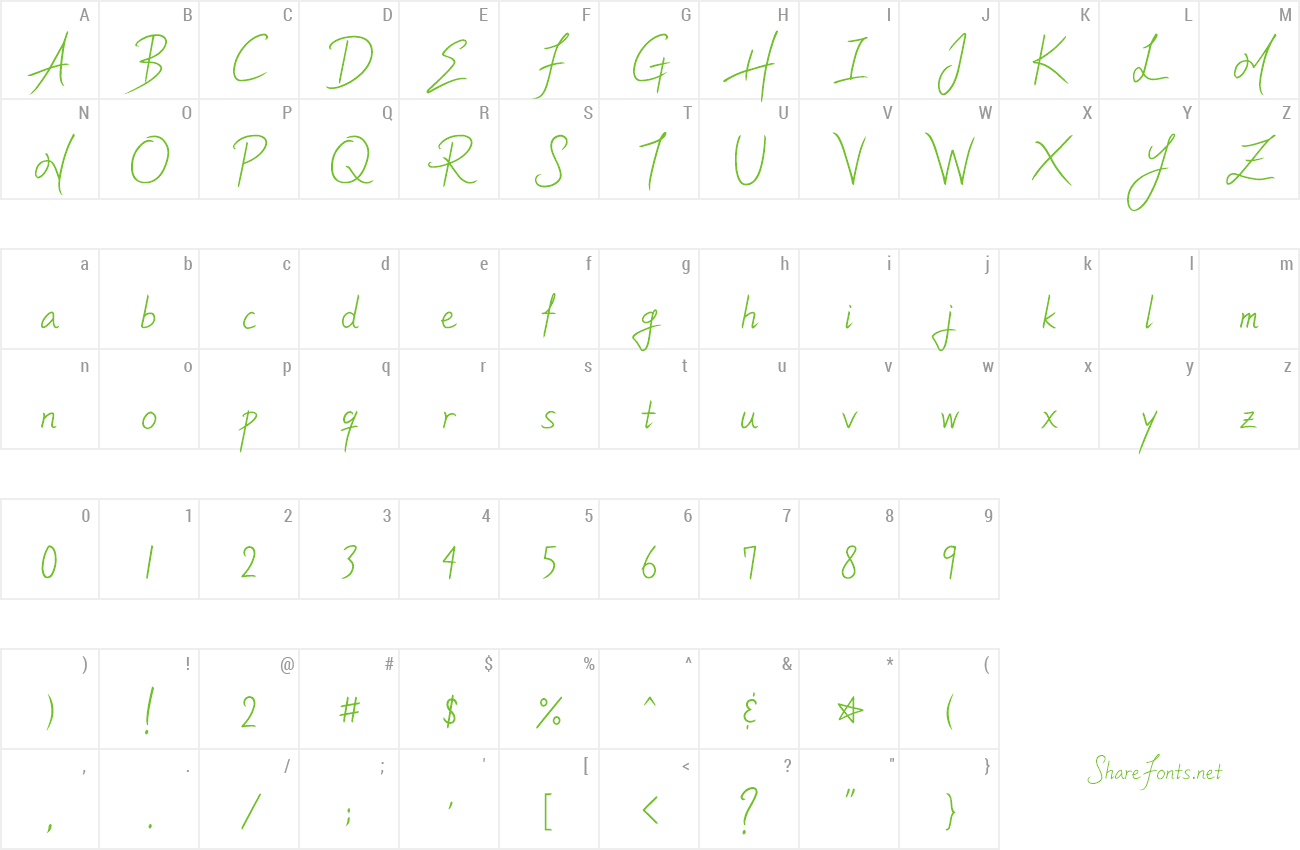 Font ylee MHIM preview