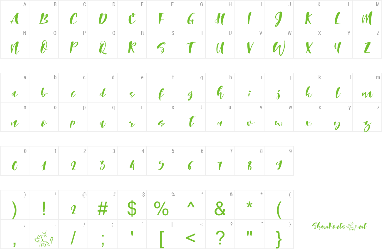 Font The Laughing Wolf preview