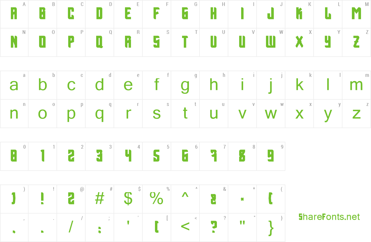 Font Bill x AspekHndz preview