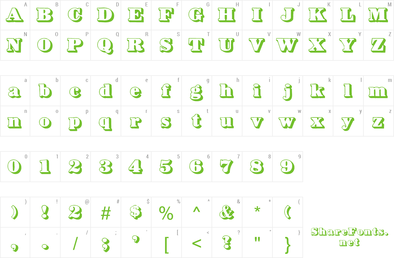 Font Bower Shadow preview