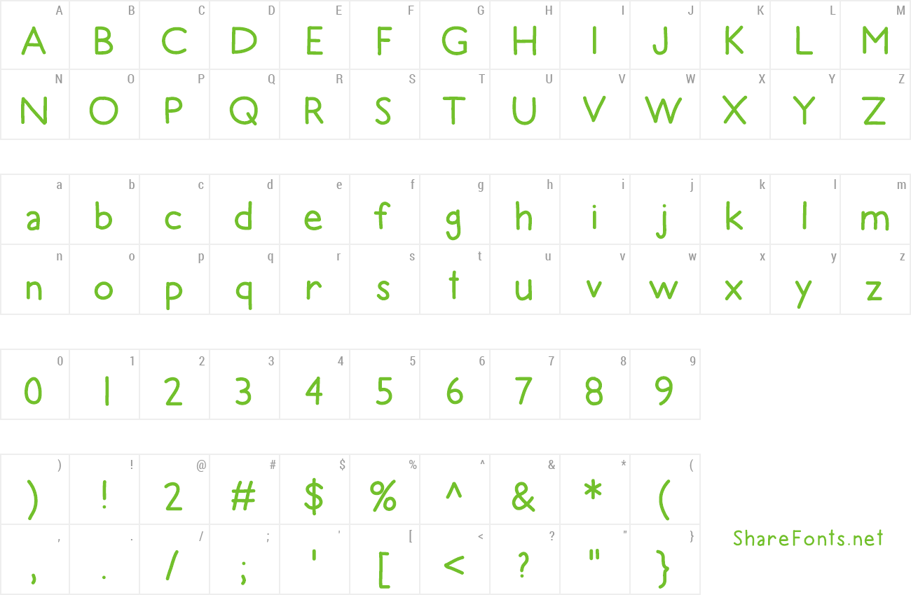 Font Hello Recess preview