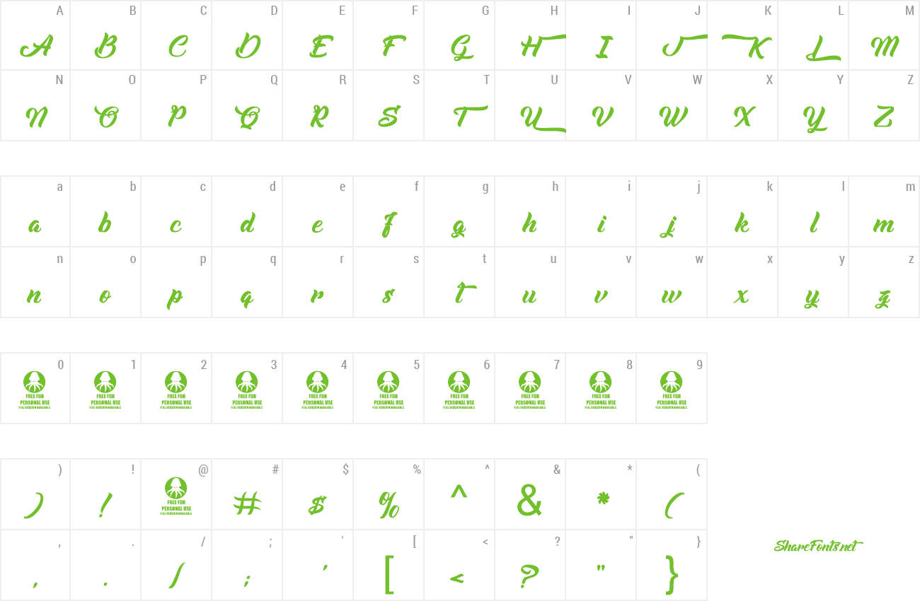 Font Albondigas preview