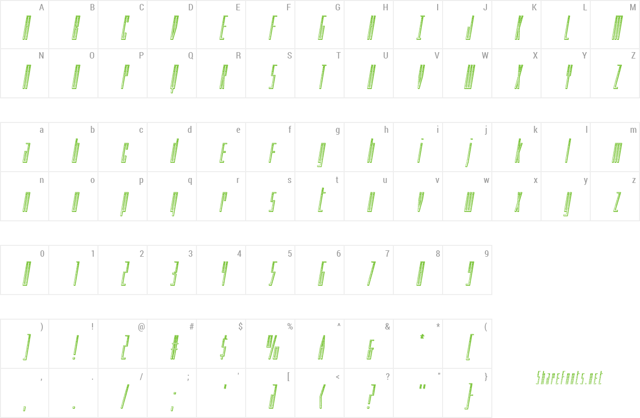 Font Phantacon preview