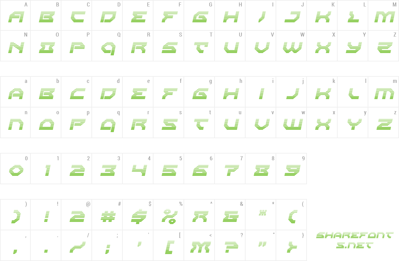 Font Xeno Demon preview