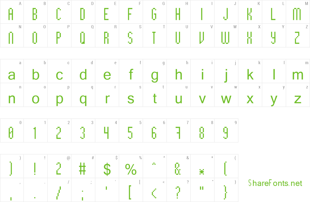 Font Bit High preview