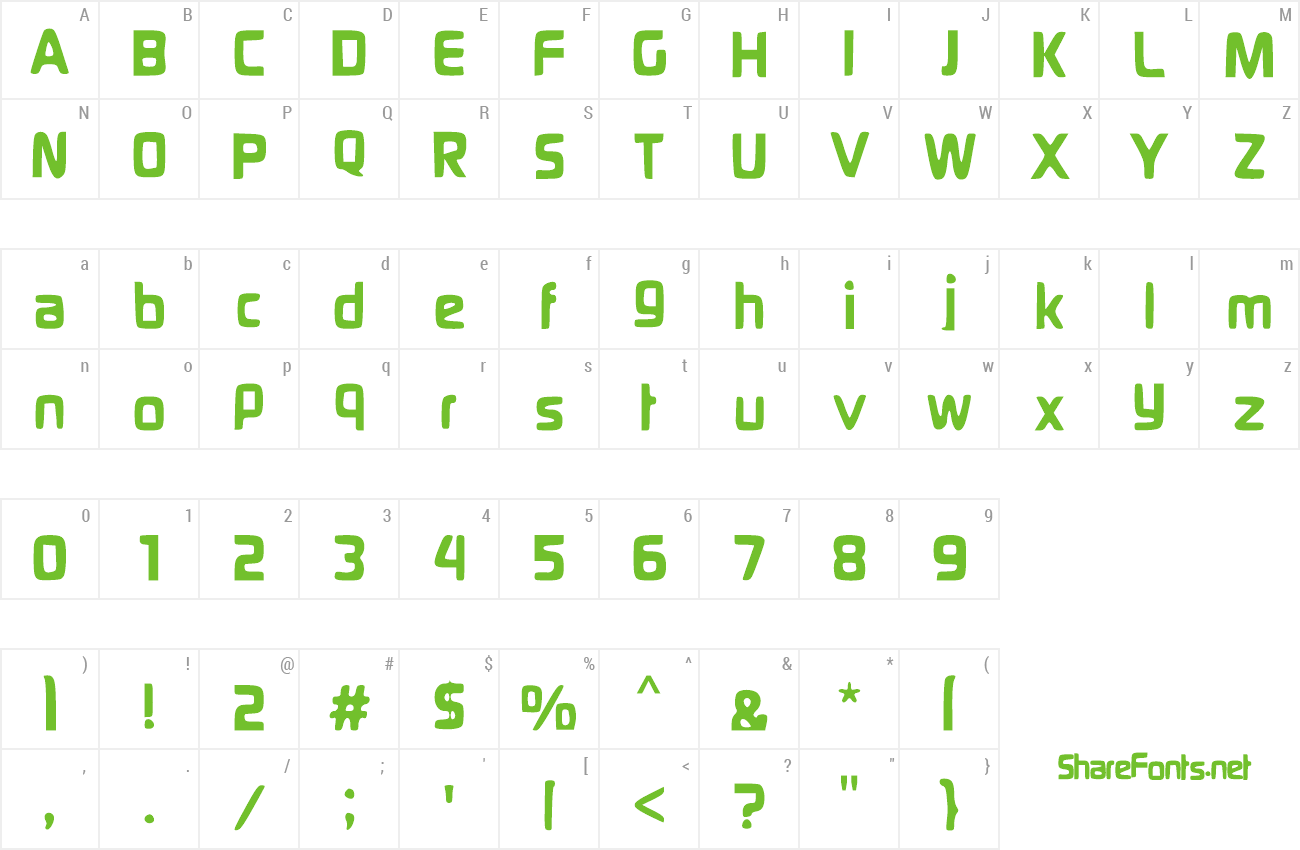 Font Gamma Ray preview