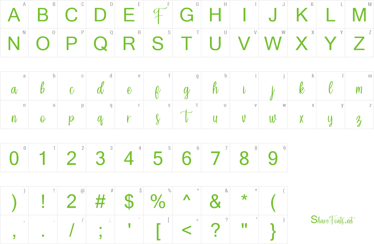 Font Forefarmers preview