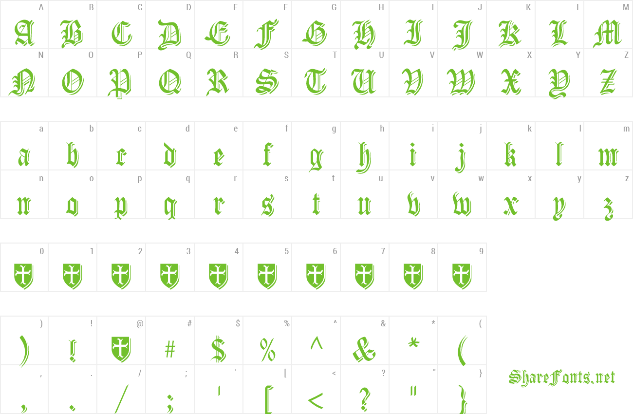 Font Carta Magna preview