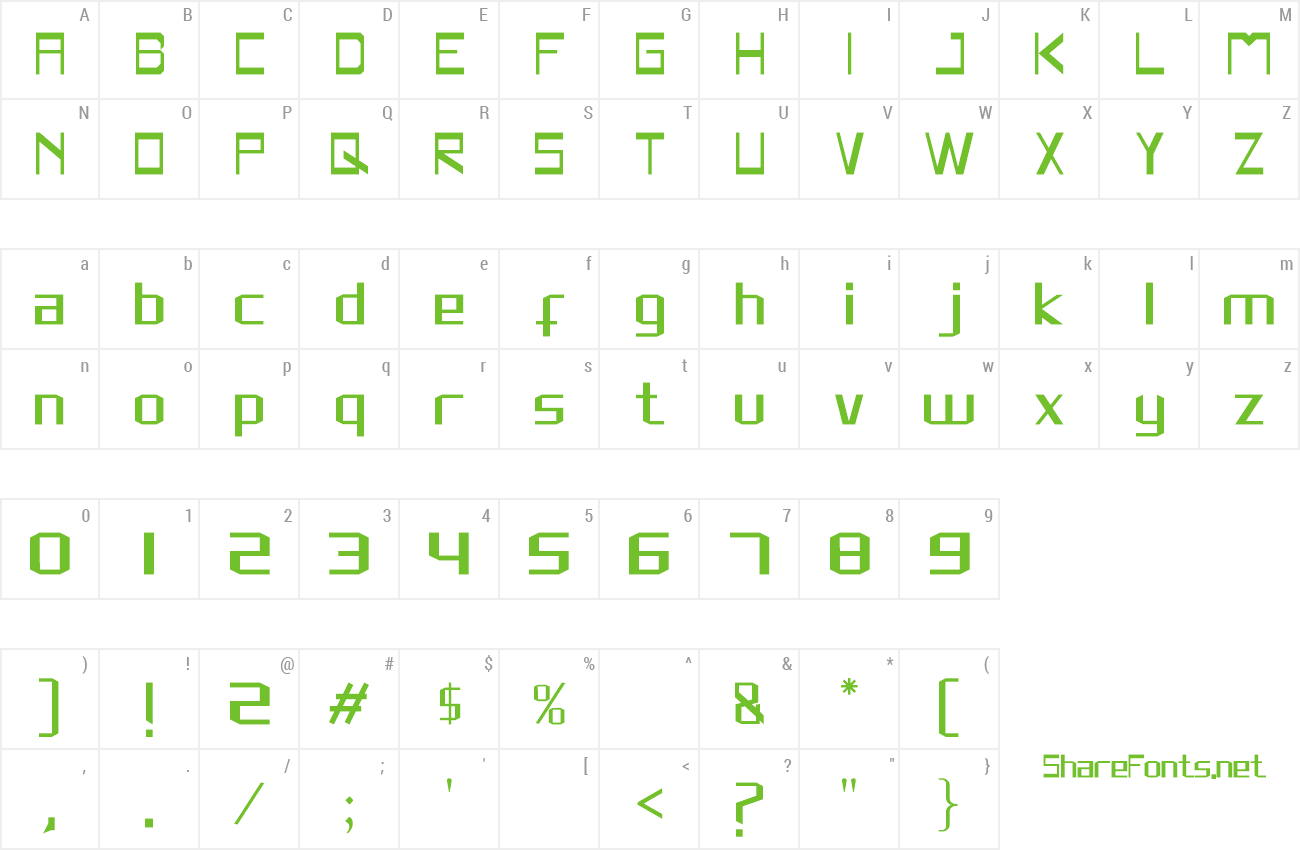 Font Rivesquare preview