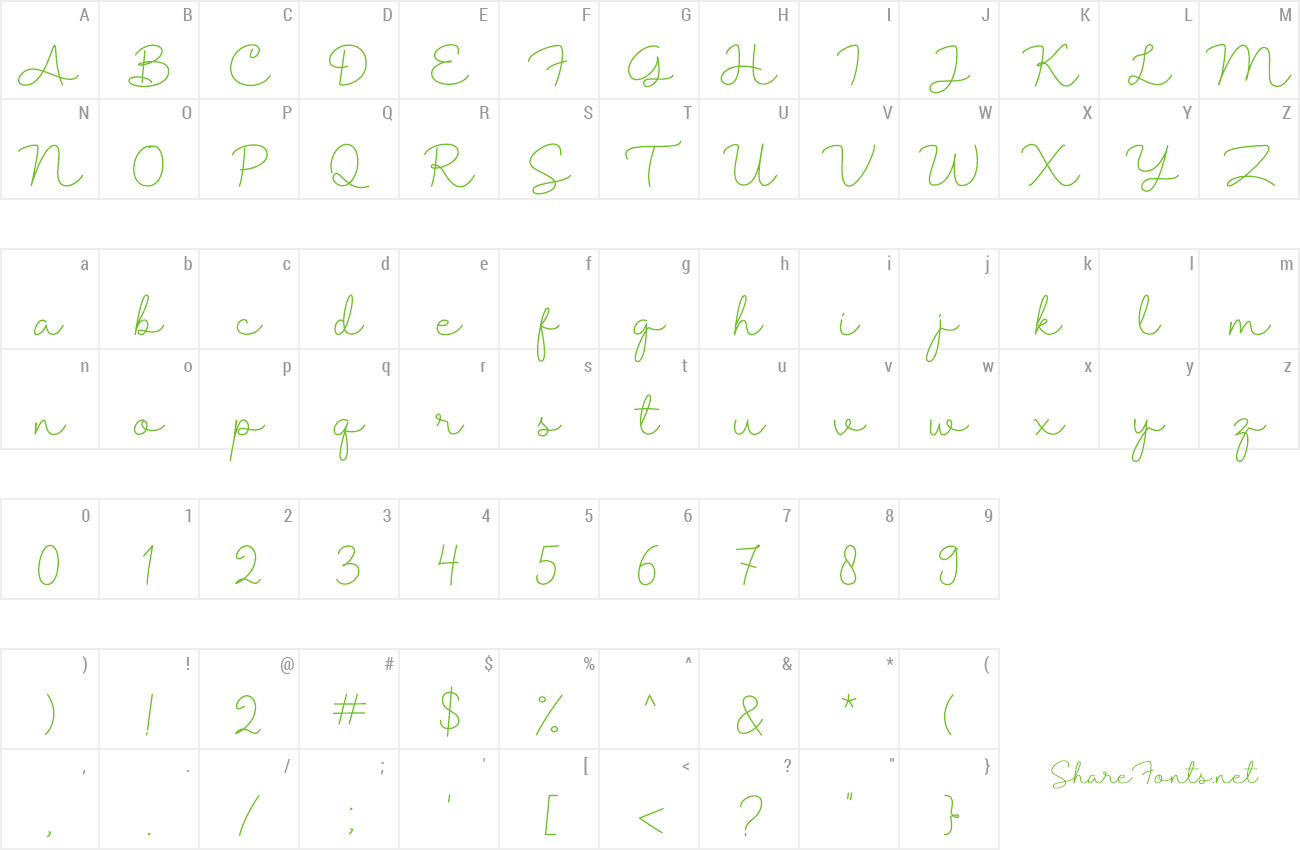 Font Shantine preview