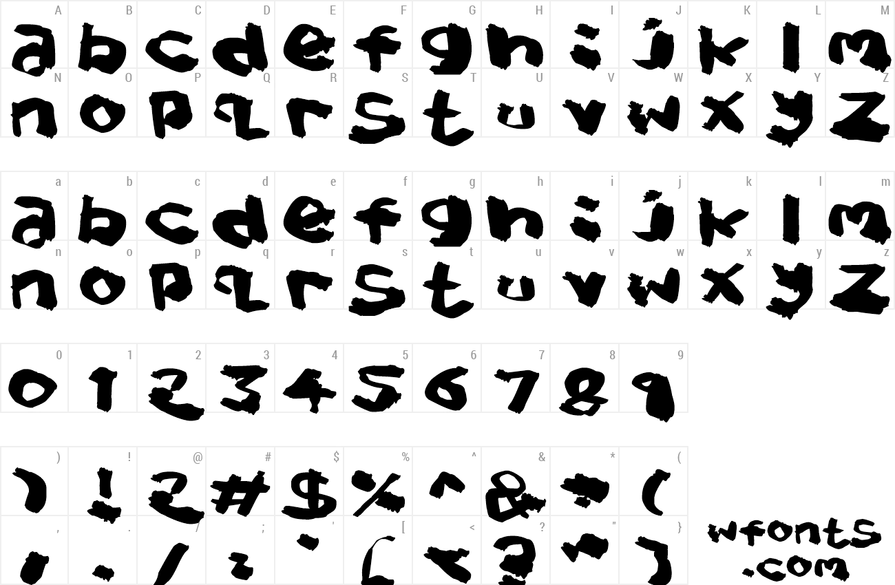 Download Free Font Splat Brush