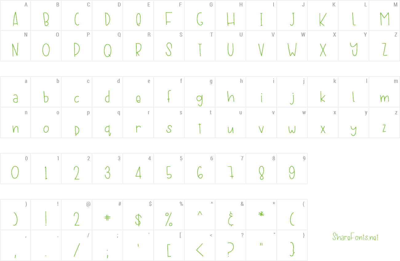 Font Garden Gnome preview