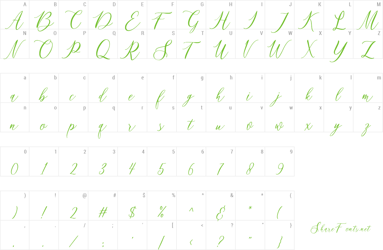 Font Matania Script preview