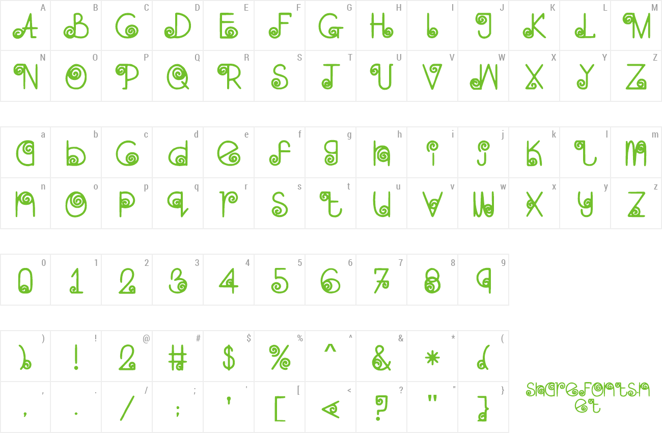 Font Skinny Navigator preview