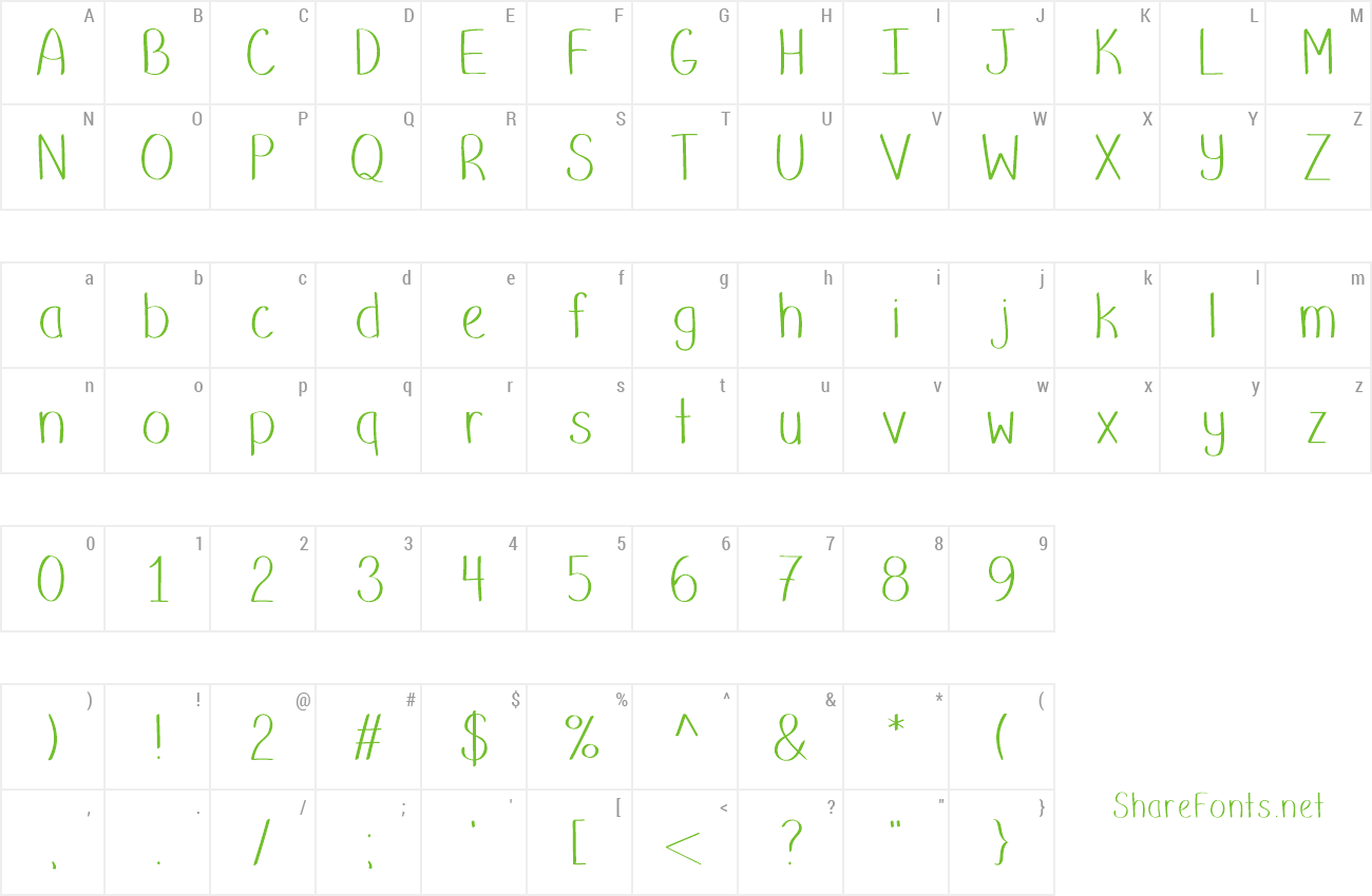 Font Putumayo preview