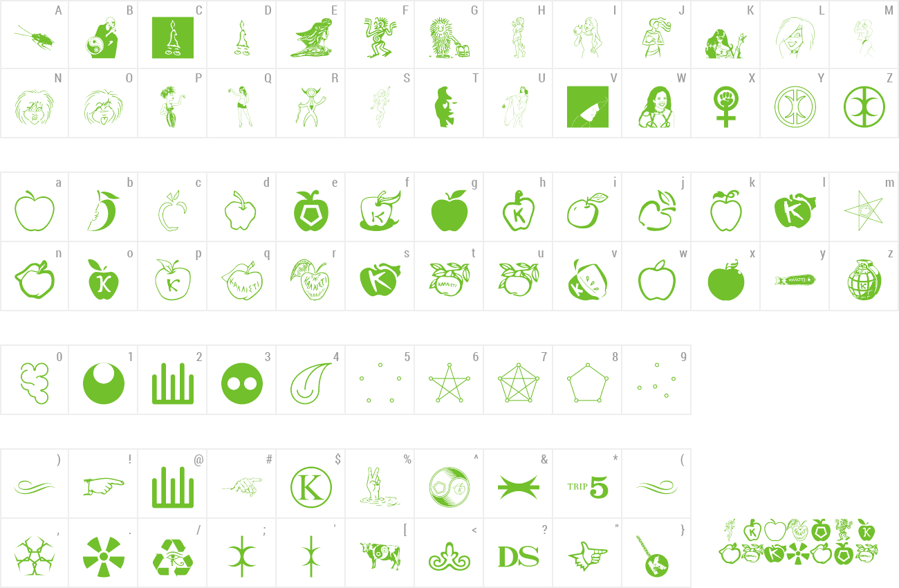 Font Fnord Hodge + Podge preview