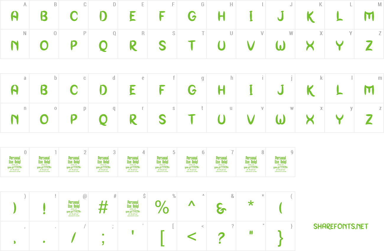 Font Genoock preview