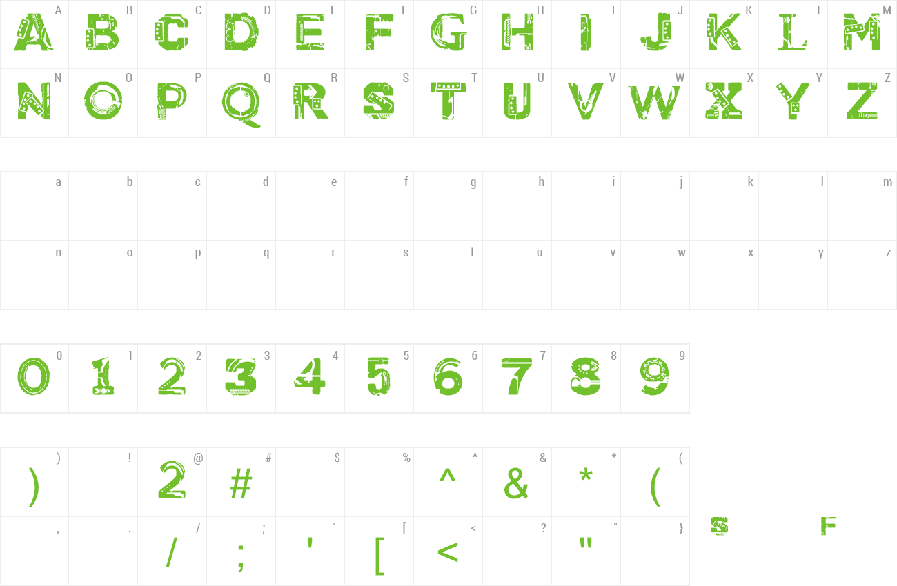 Font CF Cyborg preview