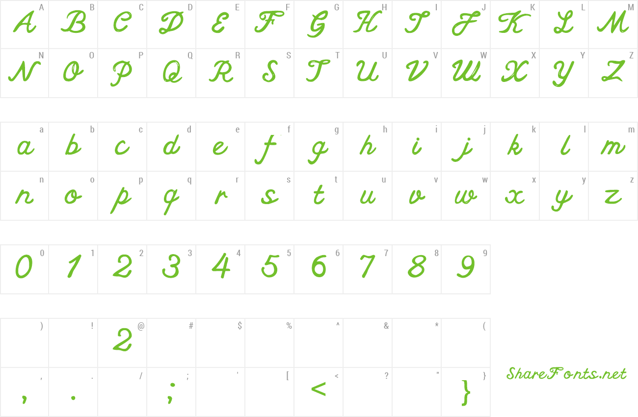 Font CF The Ocean Song preview