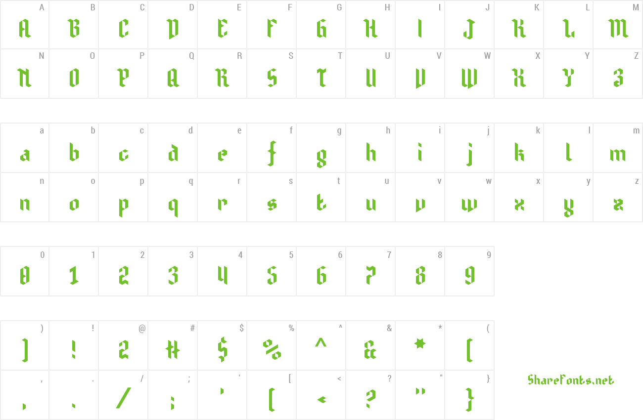 Font Isometretos preview