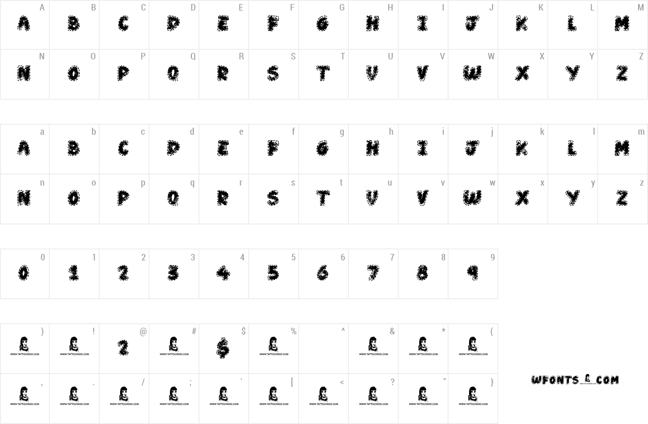 Wear and Tear Font | wfonts.com - download free