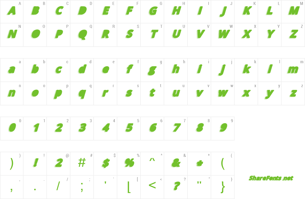 Font Taken Black preview