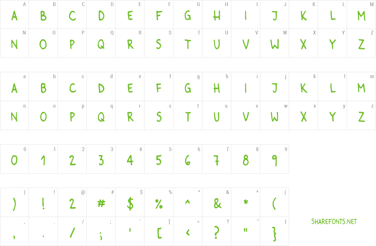 Font Stop Yelling preview