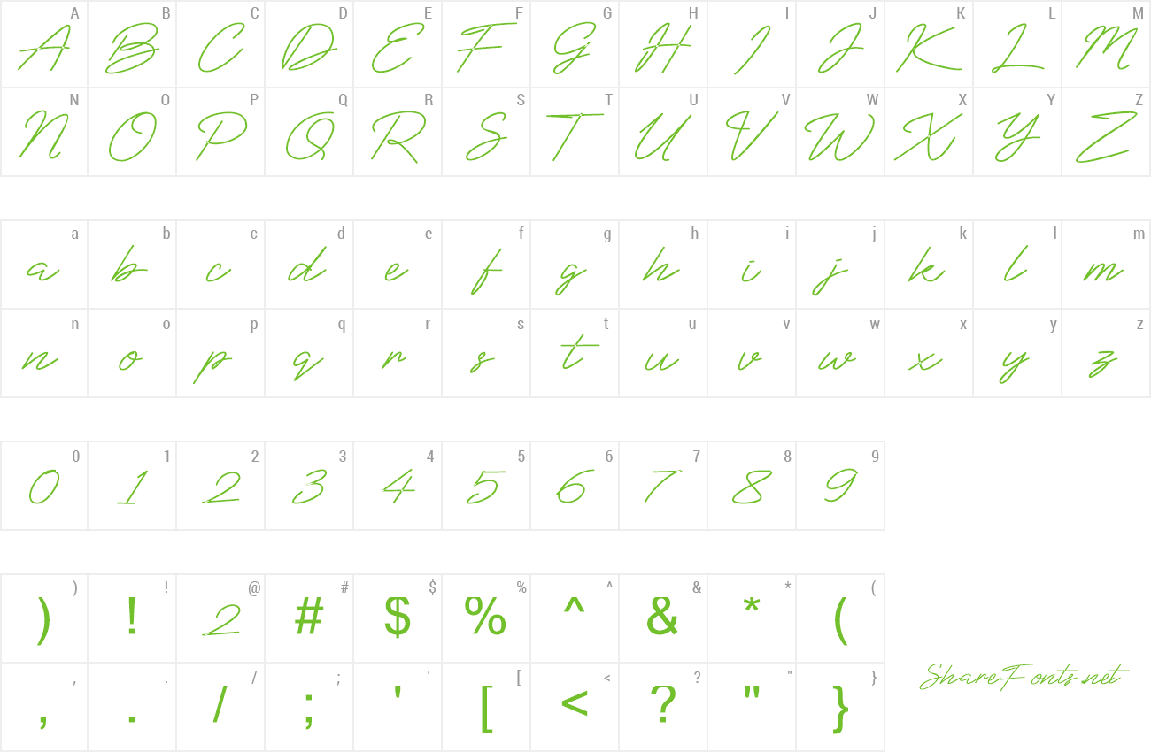 Font Bluesign preview