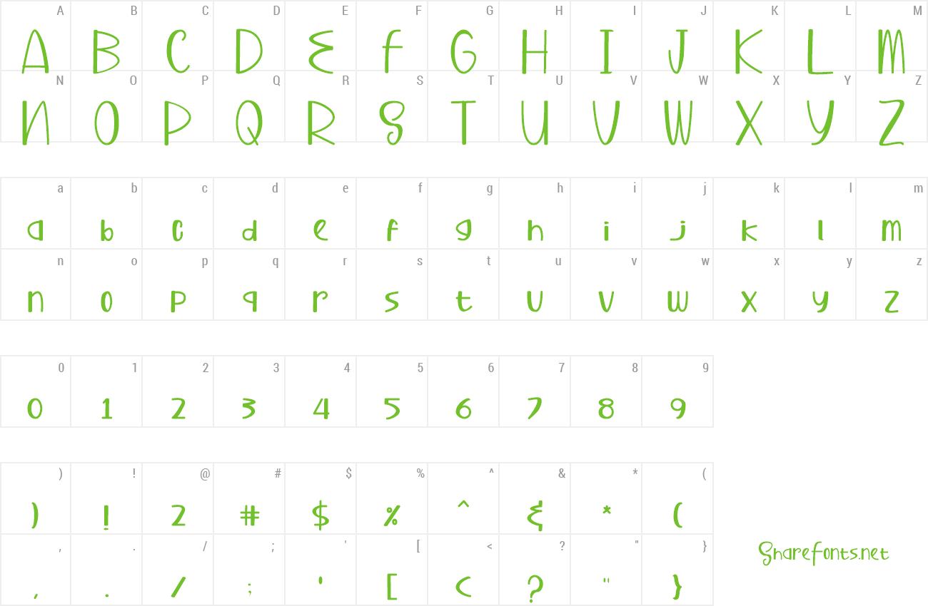 Font Buhary preview