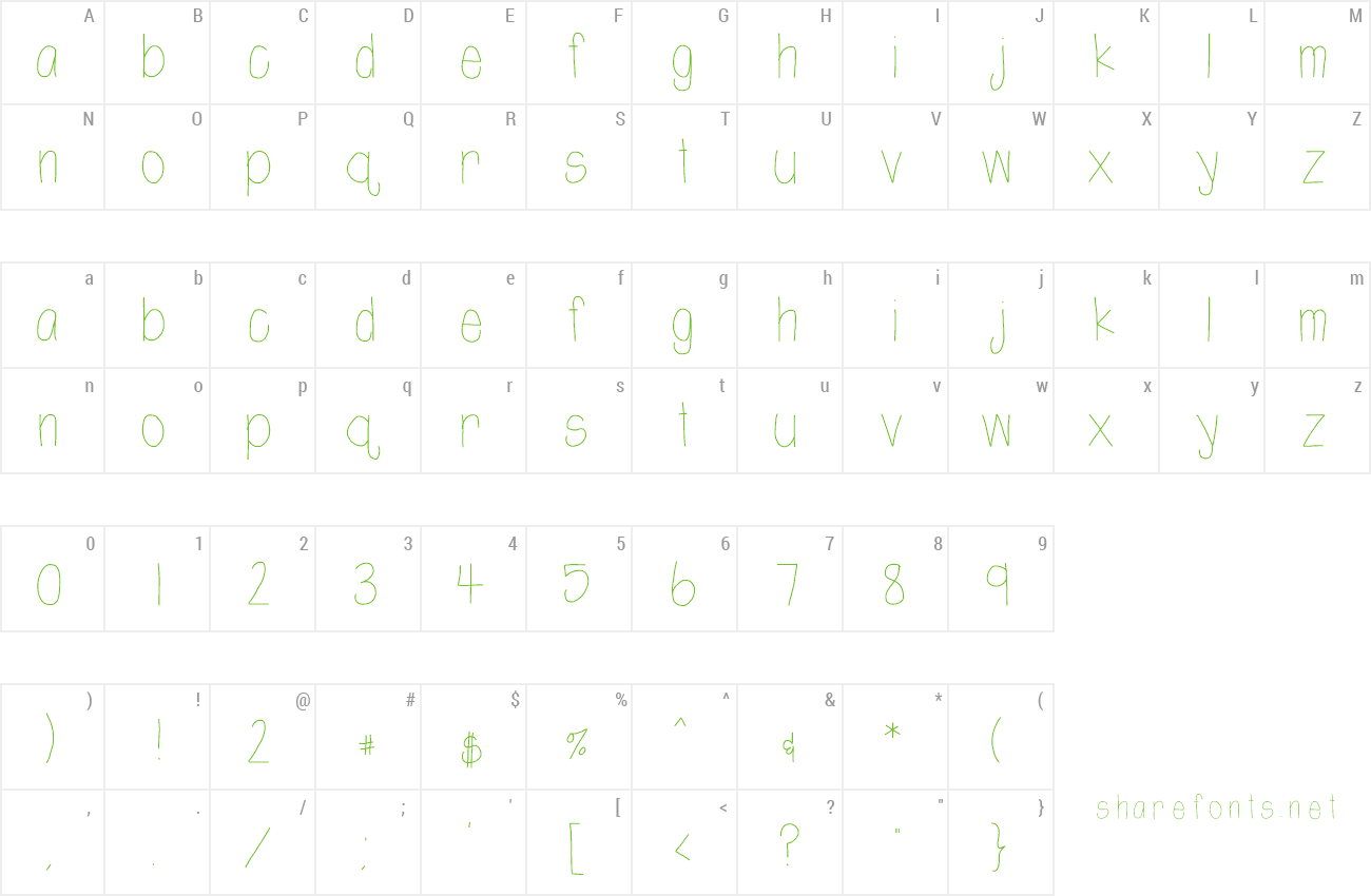 Font Ht Shortie preview