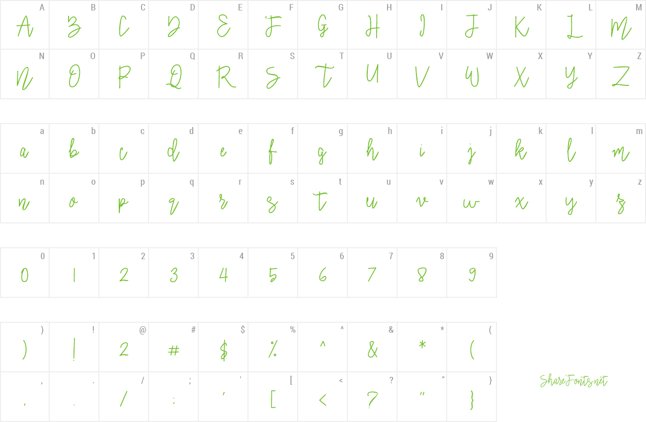 Font Signatural preview