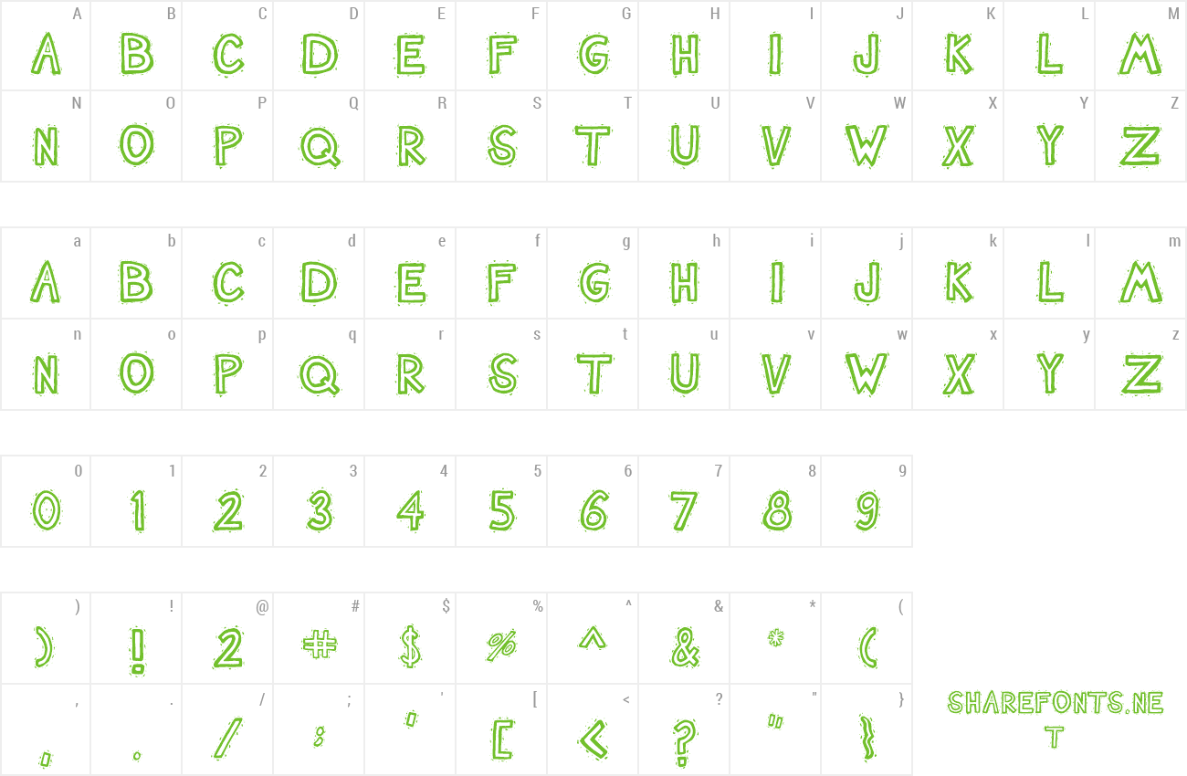 Font Nash TuckerBlue preview