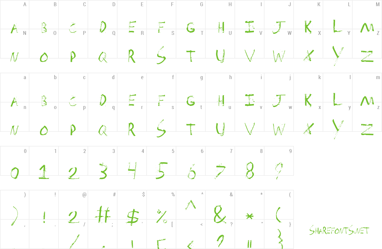 Font Spackler preview