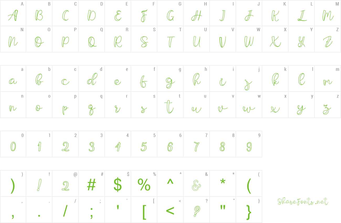 Font Bargeritho preview