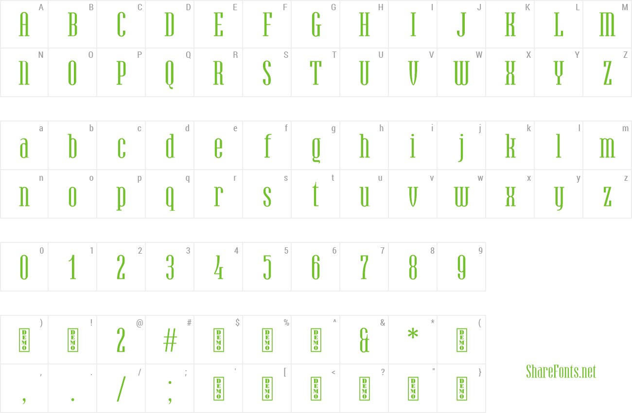 Font Hamerslag preview