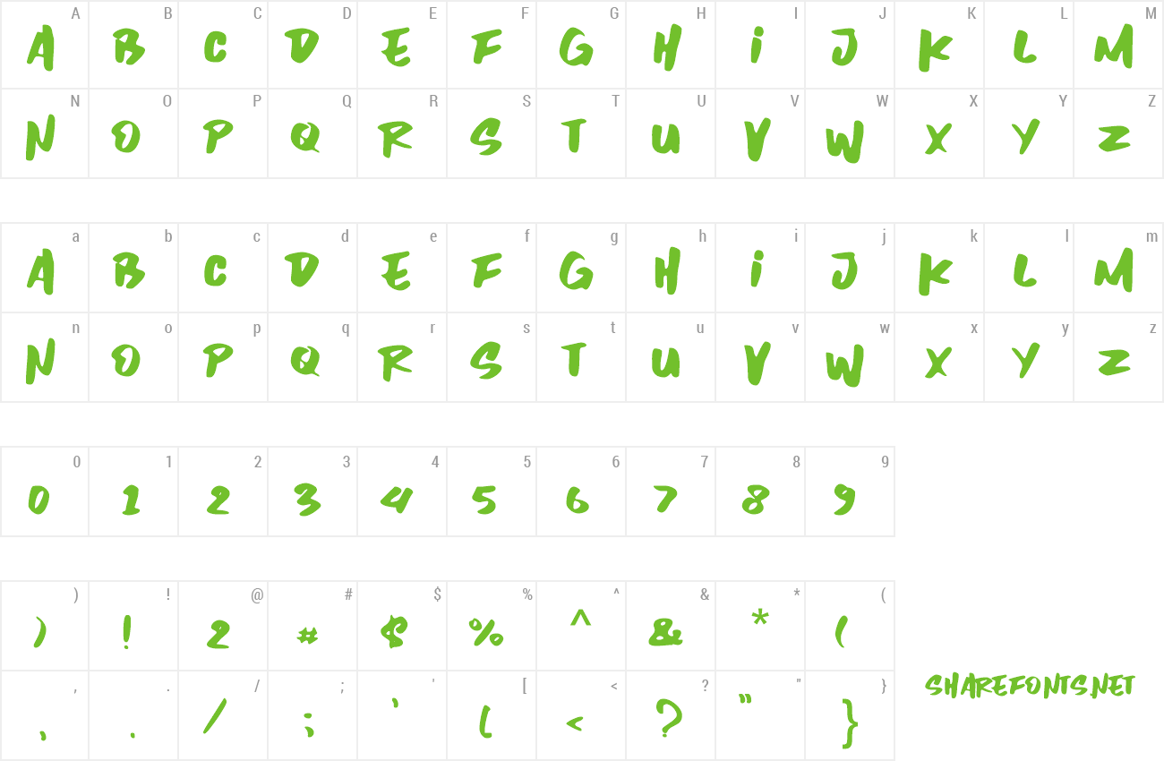 Font Inzomniac preview