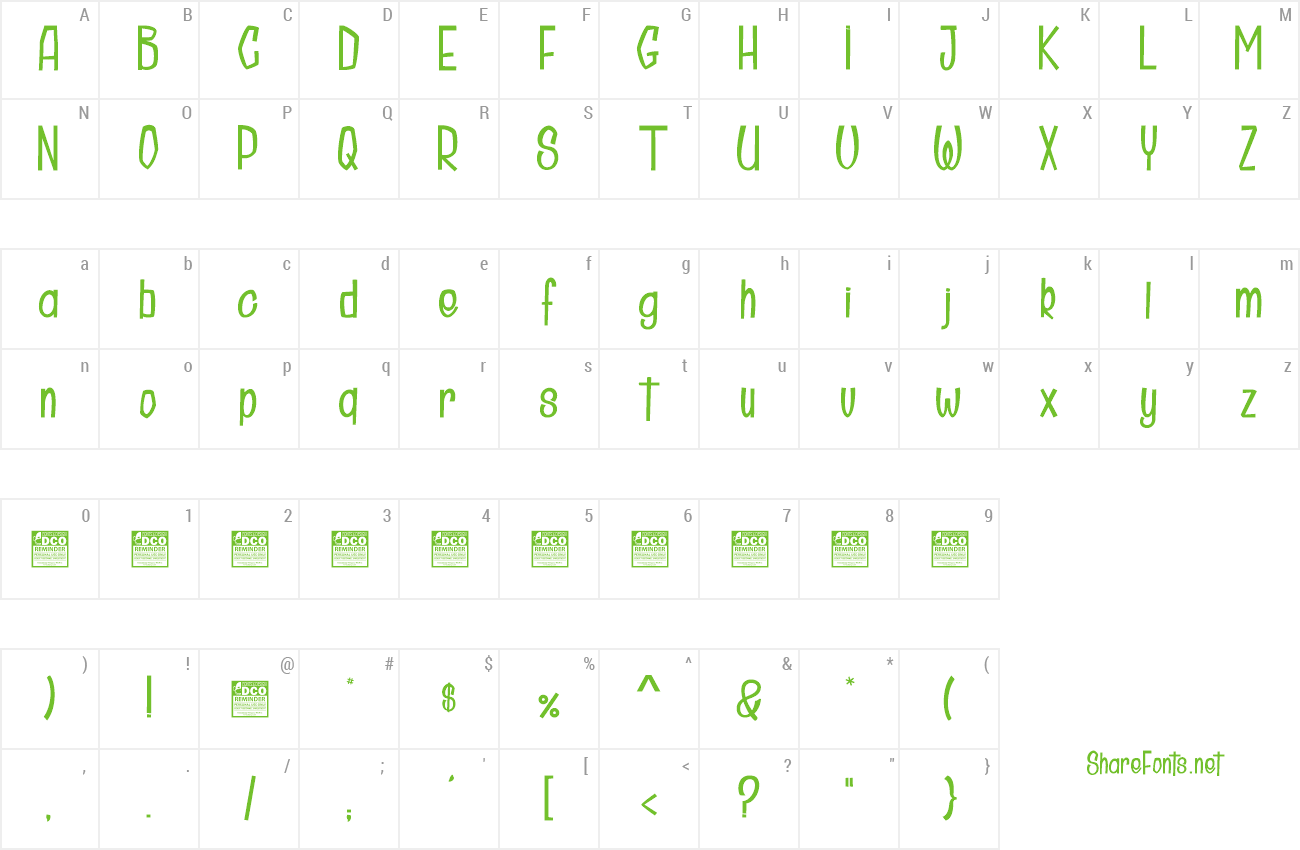 Font Dr Cucumber preview