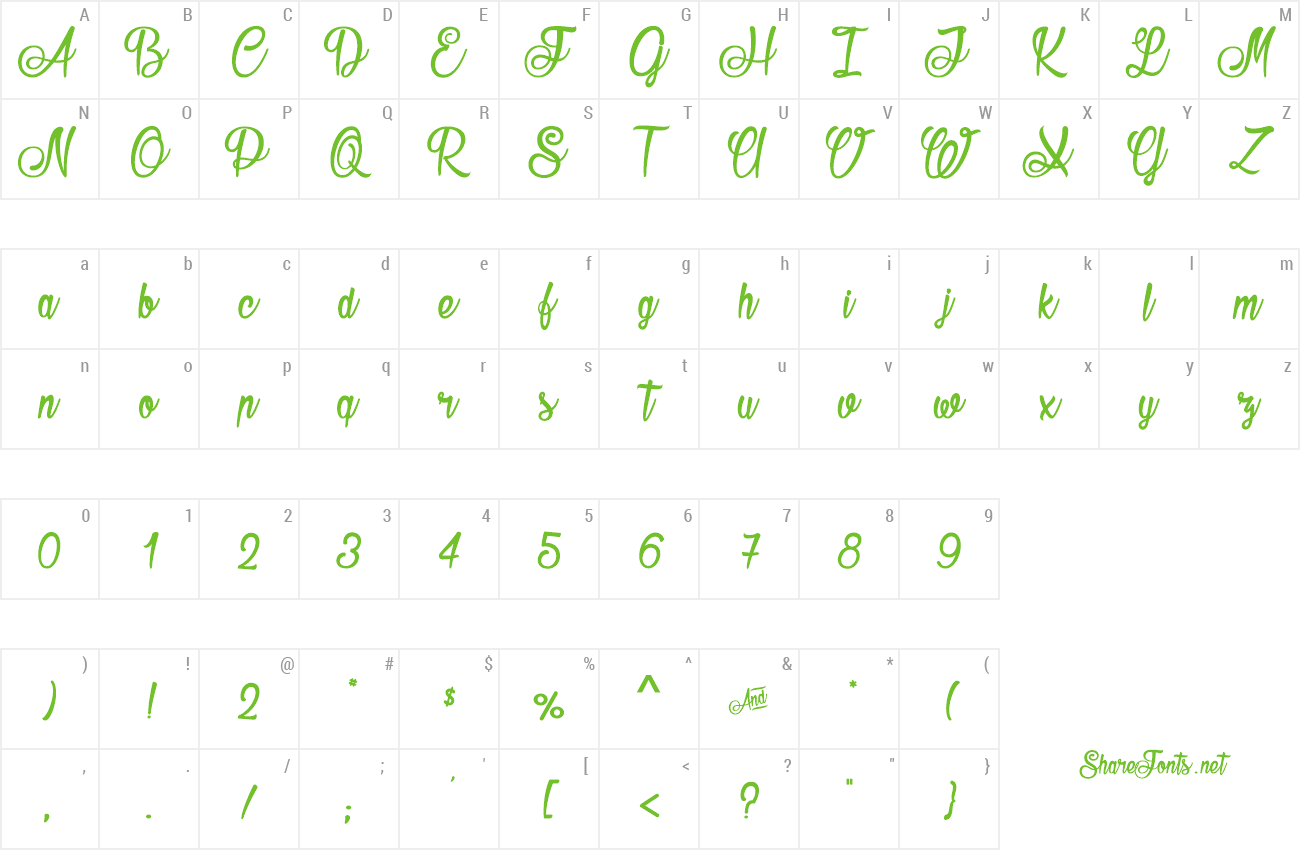 Font Seasiders preview