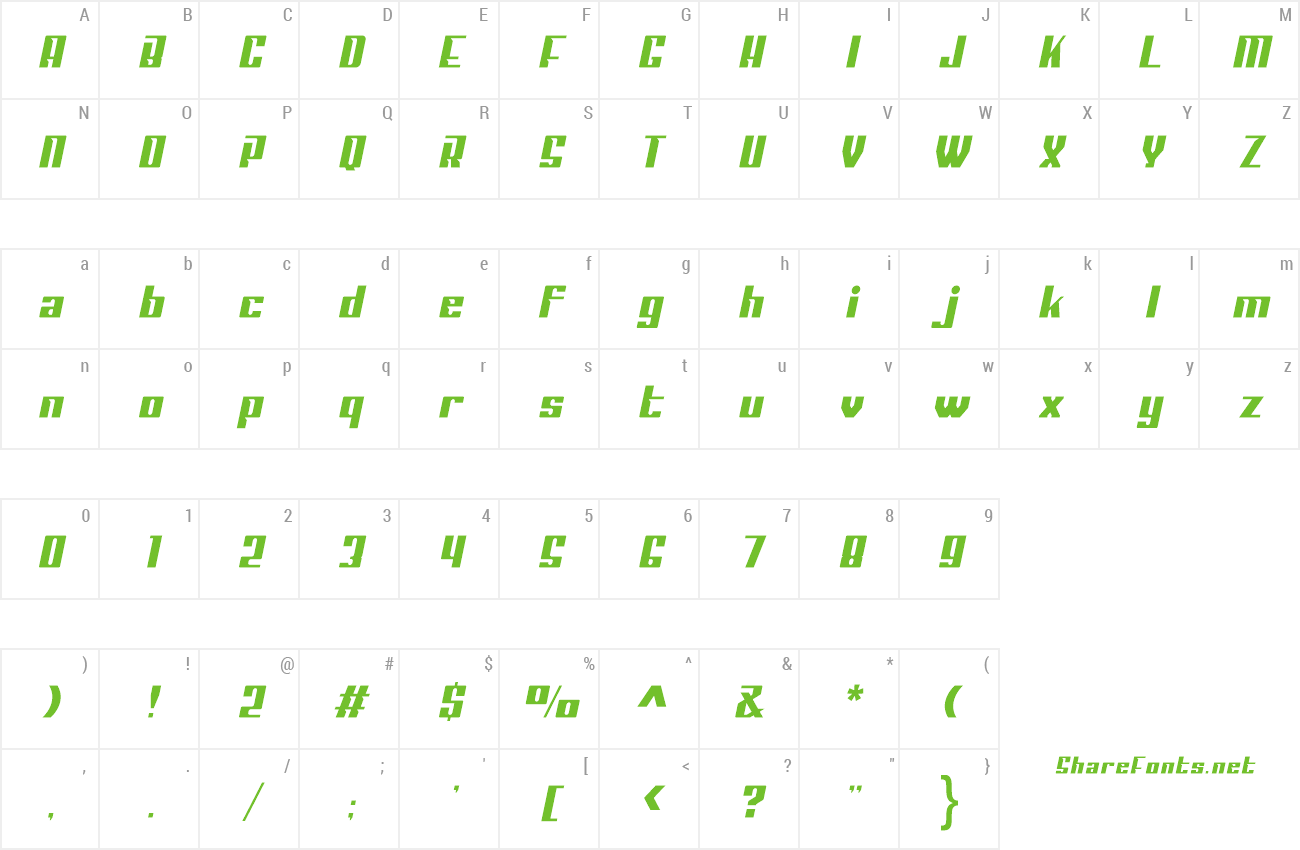 Font Sportage preview