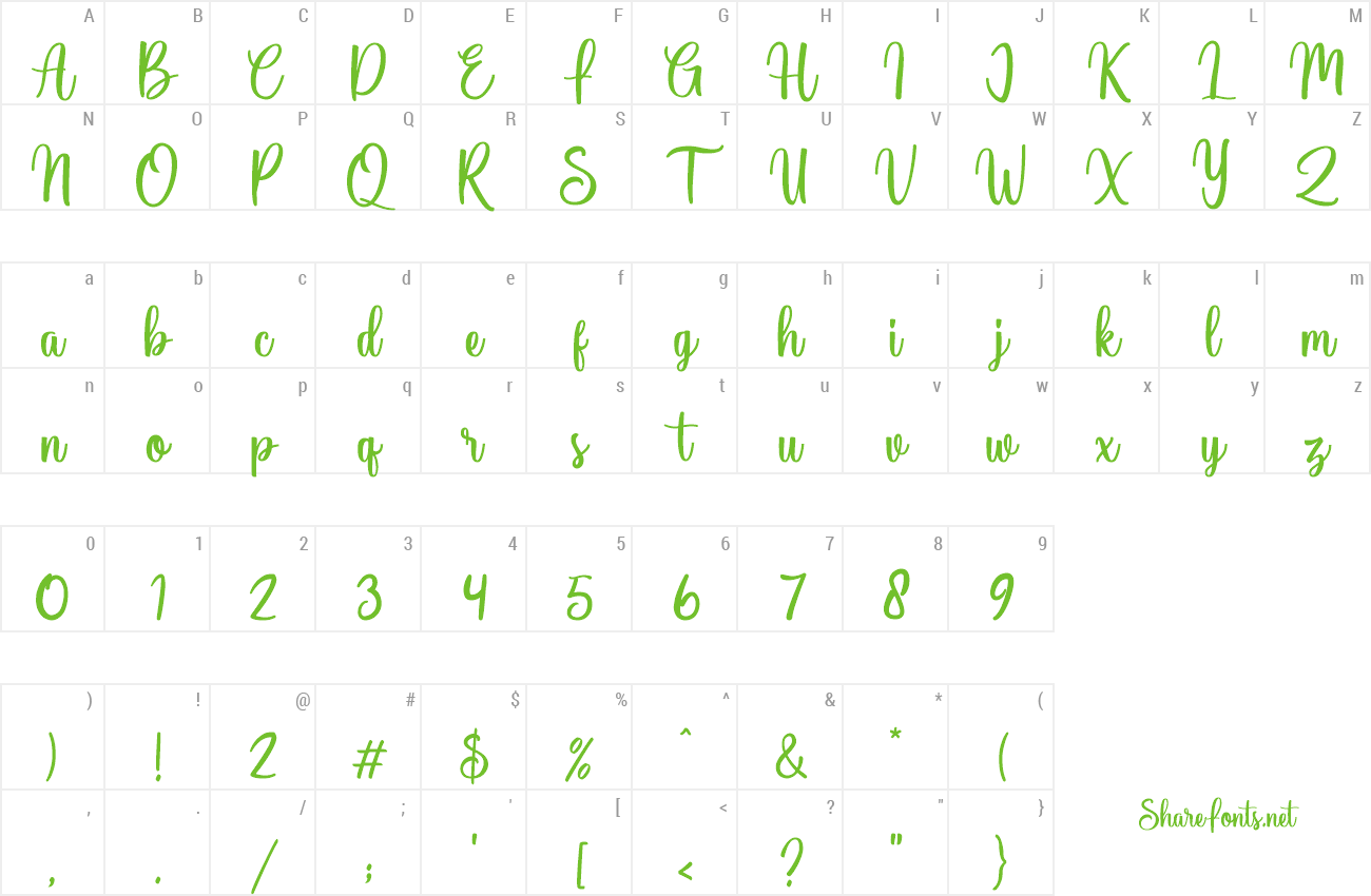 Font Deallisa preview