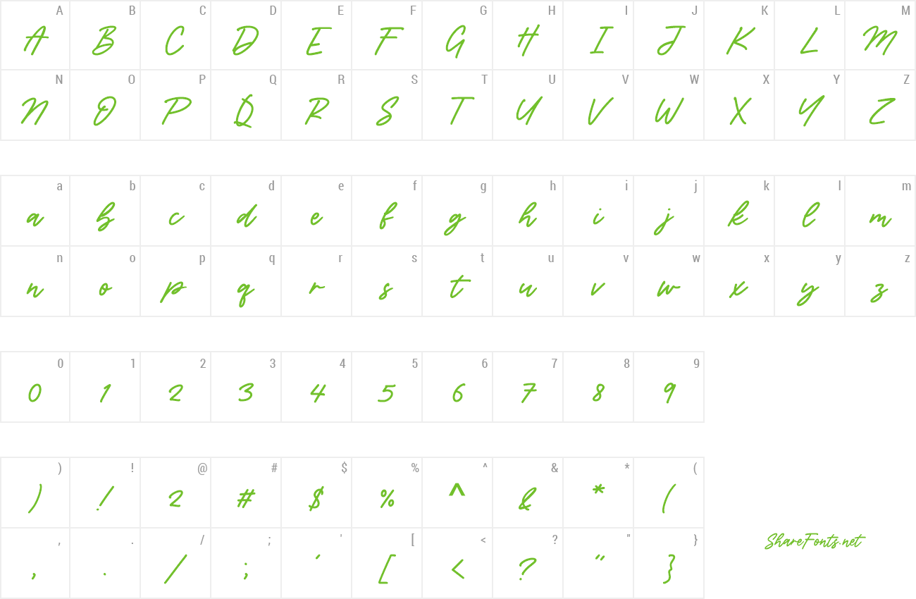 Font Georado preview