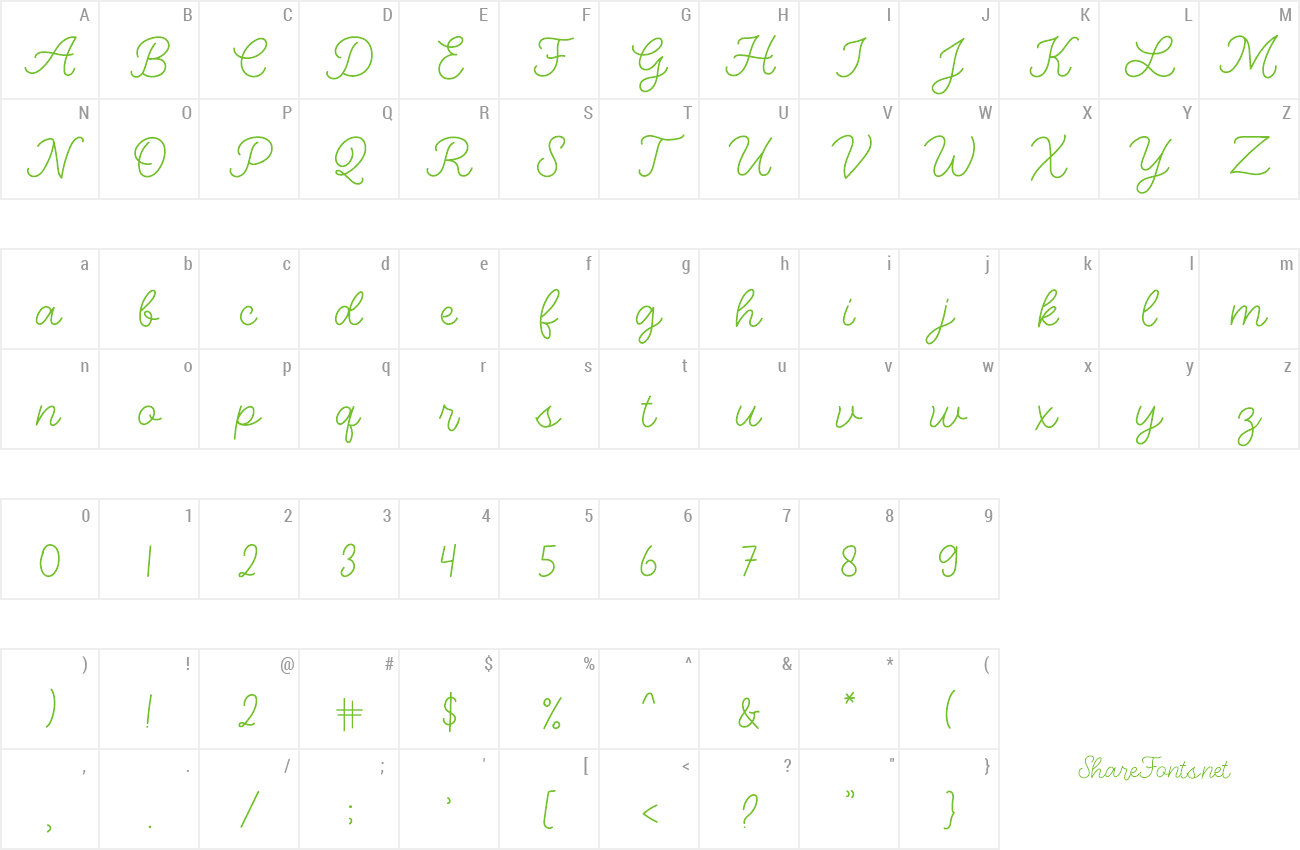 Font Lovadea preview