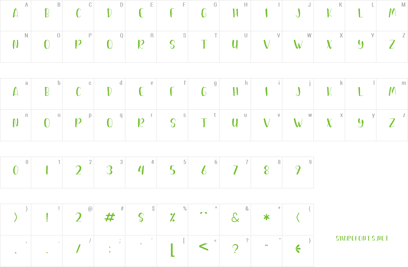 Font Spicy Hamburger preview