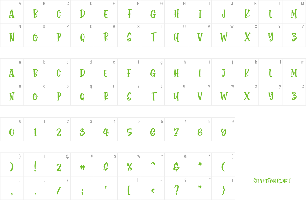 Font Monstora preview