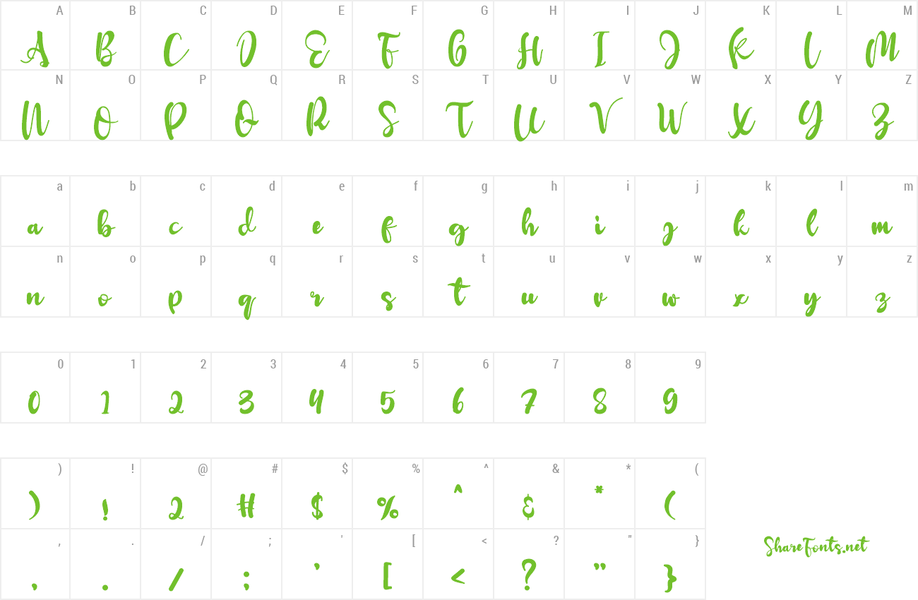 Font Redberry preview